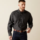 Mens Wrinkle Free Solid Pinpoint Oxford Classic Fit Shirt