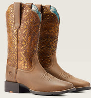 Round Up Wide Square Toe Western Boot