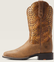 Round Up Wide Square Toe Western Boot